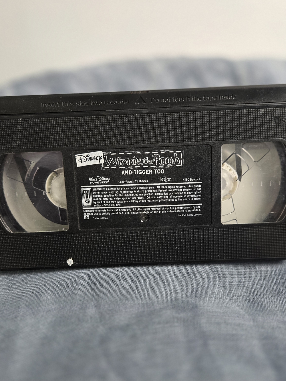 Disney Winnie the Pooh and Tigger Too VHS - Black